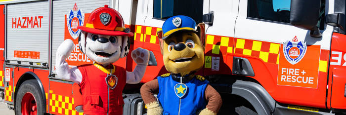 An image relating to the news item PAW Patrol joins forces with Fire and Rescue NSW to celebrate Open Day 