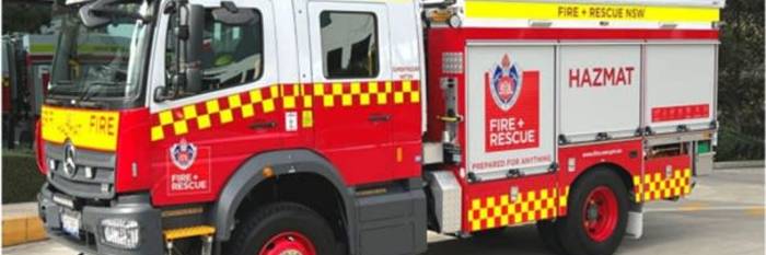 An image relating to the news item New multi-purpose fire engine
 to protect the Hunter