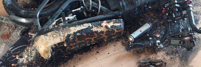 An image relating to the news item Man injured as e-bike explodes into flames in south-west Sydney apartment 