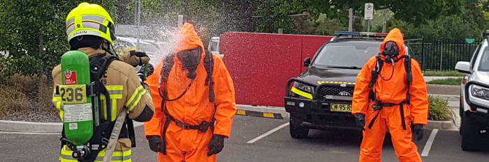 An image relating to the news item Valuable training exercise for firefighters at Braidwood Multipurpose Service 