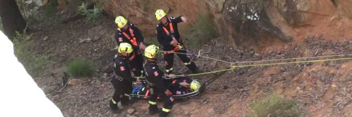 An image relating to the news item Firefighters trial new training course to hone specialist rescue skills 