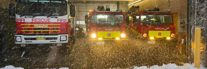 An image relating to the news item ***VISION ALERT*** Firefighters urge safety in the snowfields this winter