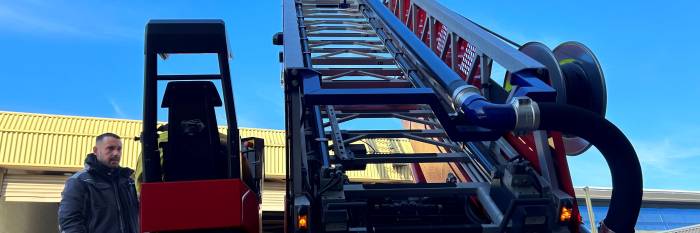 An image relating to the news item New $1.5m Turntable Ladder fire appliance for Sydney's inner suburbs 