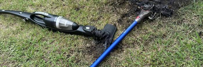 An image relating to the news item Smoke alarm saves resident from Lithium-Ion-powered vacuum cleaner fire