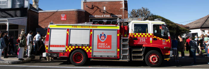 An image relating to the news item ***Vision Alert*** - Crew gives a big ‘thumbs up’ to refurbished Coledale Fire Station