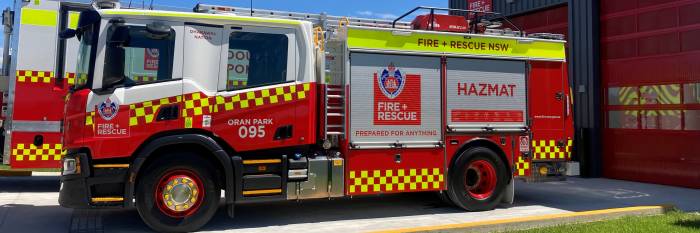 An image relating to the news item New ‘Hazmat’ Fire and Rescue NSW Pumper to protect south-west Sydney