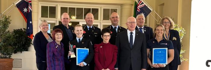 An image relating to the news item Fire and Rescue NSW leader presented coveted national award by Governor-General 