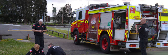 An image relating to the news item Firefighters put to the test this weekend during 
regional championships 
