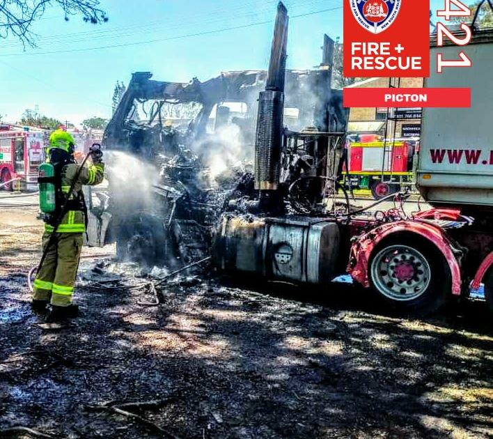 Truck fire Thirlmere Fire and Rescue NSW