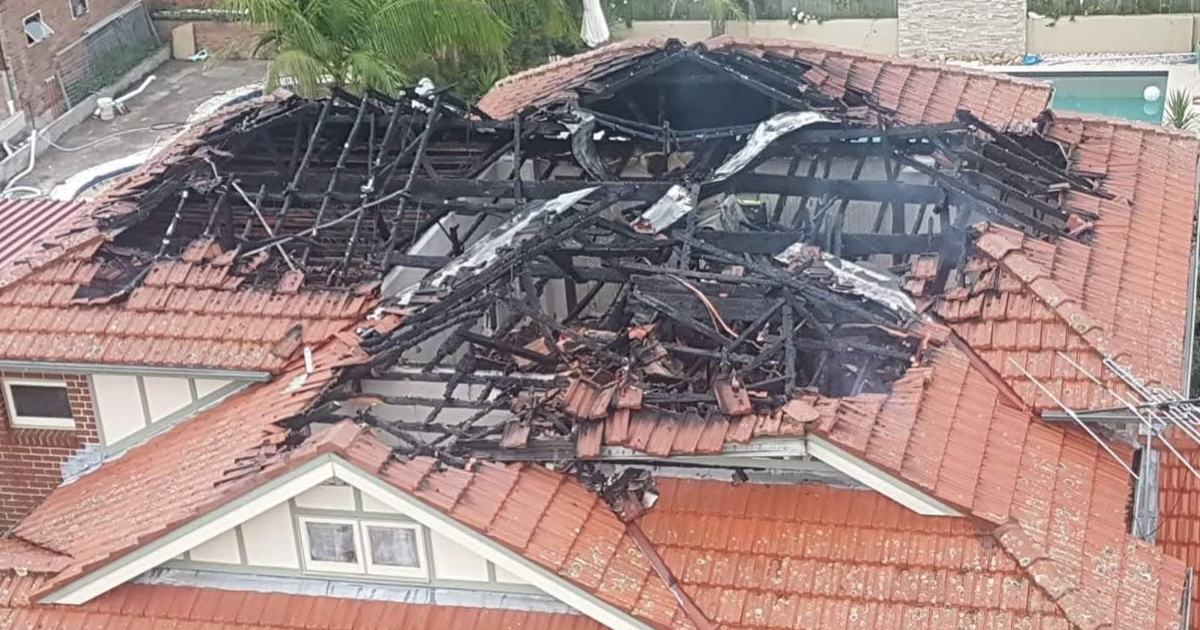An image relating to the news item Structure fire 