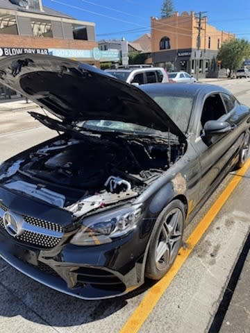 An image relating to the news item Car Fire 