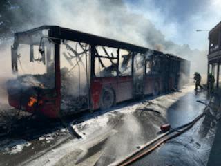 An image relating to the news item Bus Fire 