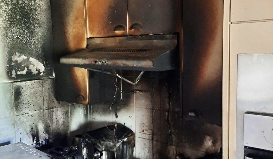 An image relating to the news item Kitchen Fire