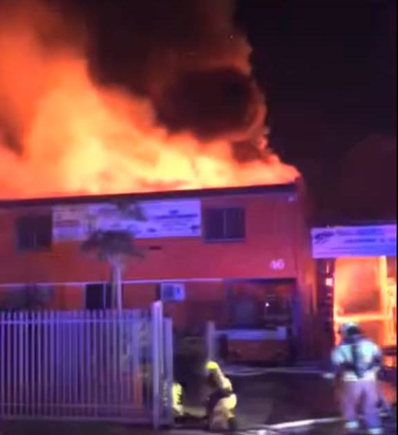 An image relating to the news item Factory Fire