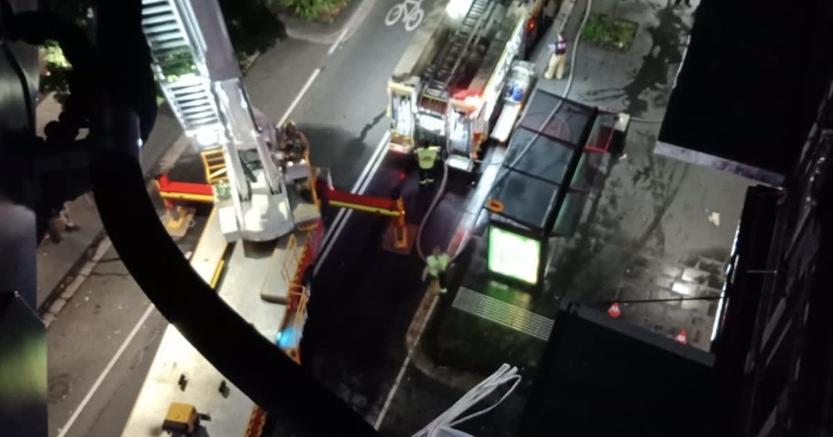 An image relating to the news item Fast Food Fire