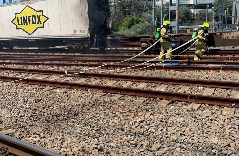 An image relating to the news item Train Fire