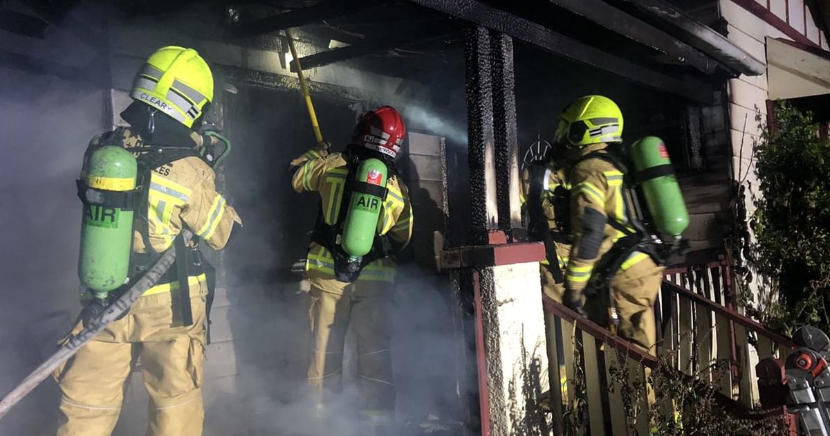 An image relating to the news item Home Destroyed by Fire