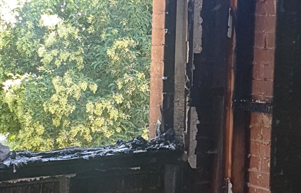 An image relating to the news item Bedroom Destroyed by Fire 