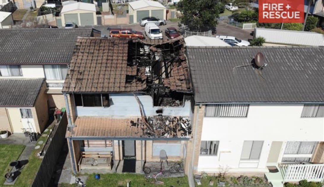 An image relating to the news item House Destroyed by Fire