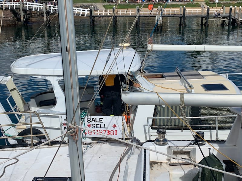An image relating to the news item Sinking Yacht