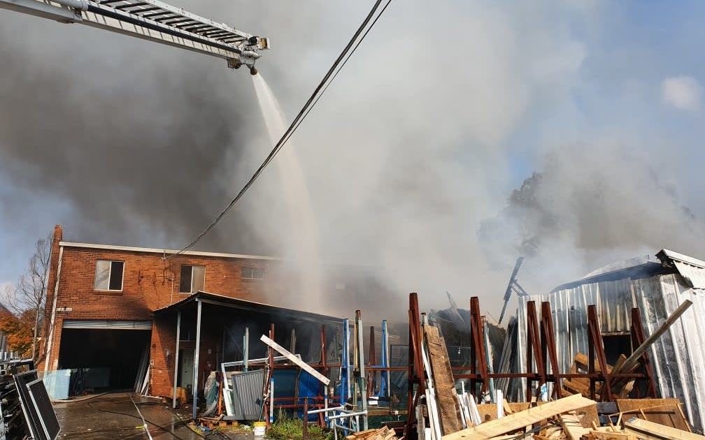 An image relating to the news item Factory Fire