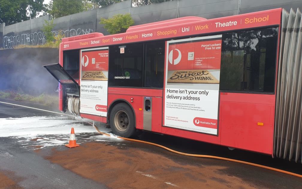 An image relating to the news item Bus Fire