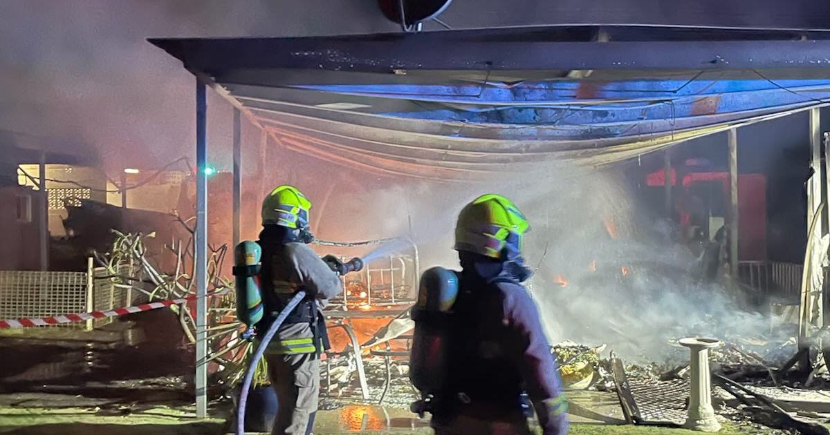 An image relating to the news item Caravan Fire 