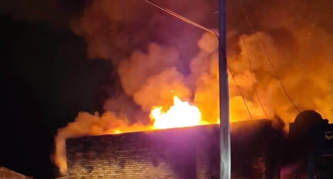 An image relating to the news item Building Fire