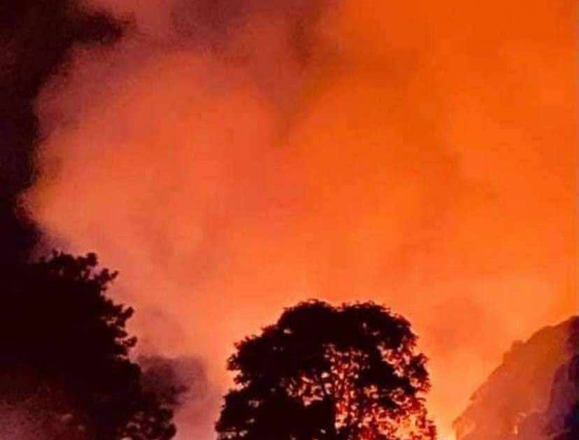 An image relating to the news item Multiple Buildings Destroyed by Fire