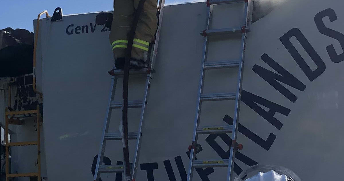 An image relating to the news item Recycling Truck Fire