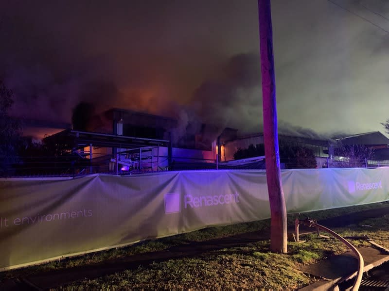 An image relating to the news item Factory Fire