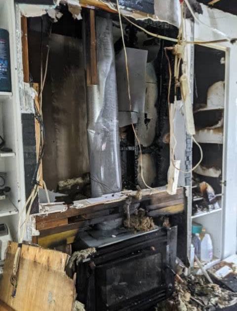 An image relating to the news item Fireplace Fire