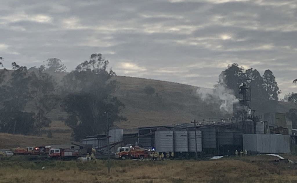 An image relating to the news item Silo Fire