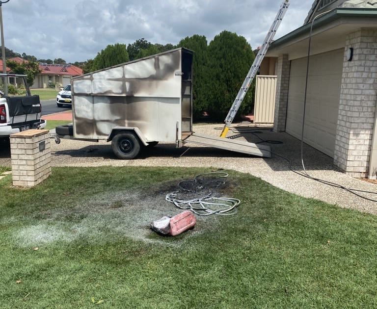 An image relating to the news item Trailer Fire