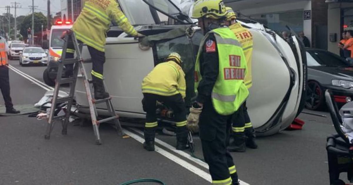 An image relating to the news item Person Rescued from Car Crash