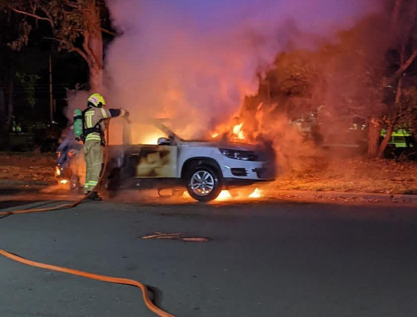 An image relating to the news item Car Fire