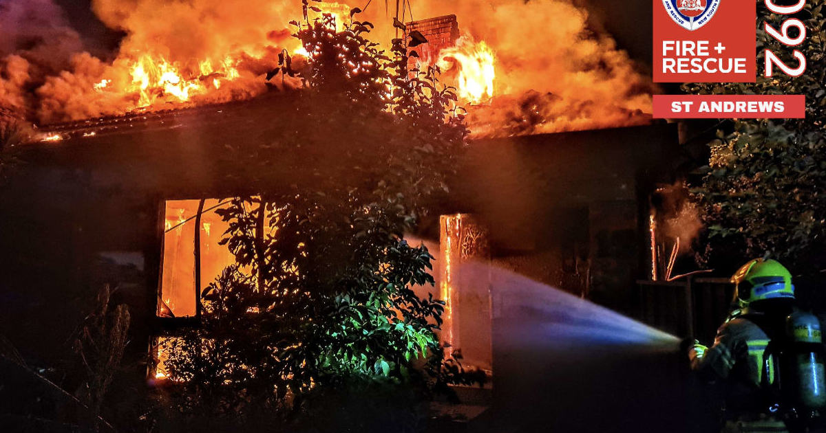 An image relating to the news item House fire