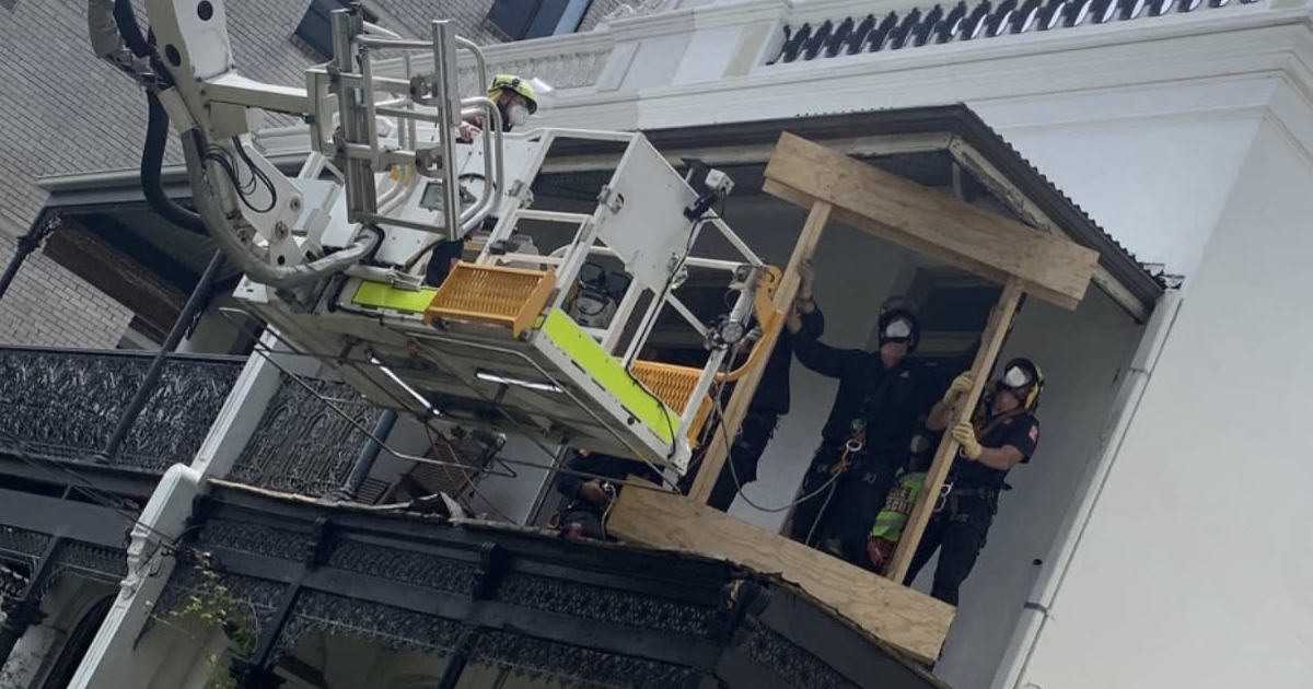 An image relating to the news item Balcony Collapse