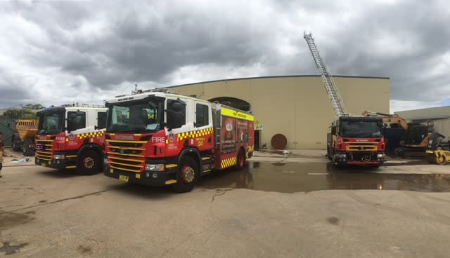 An image relating to the news item Fire inside Factory