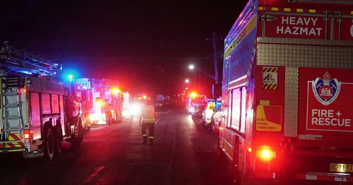 An image relating to the news item Chemical Waste Factory Alight