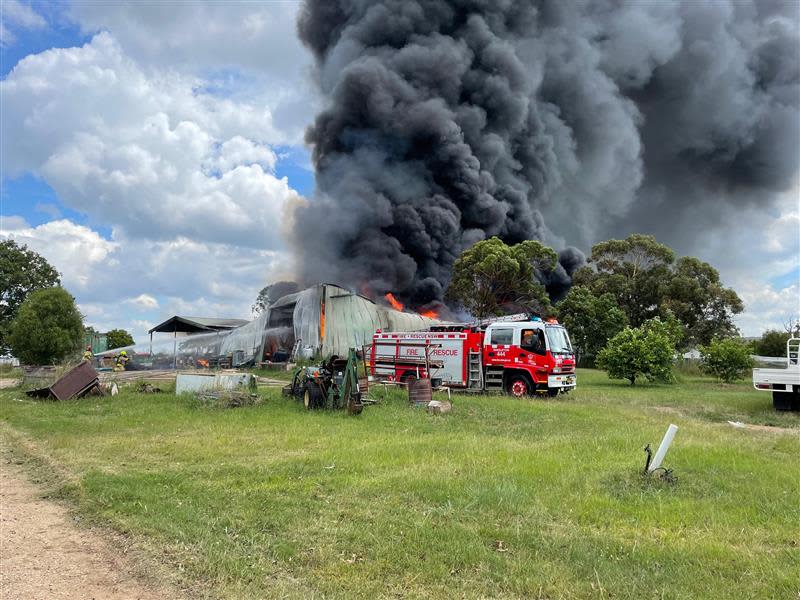 An image relating to the news item Shed Fire