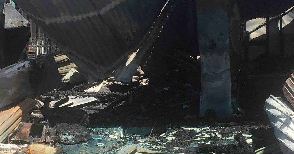 An image relating to the news item Garage Fire