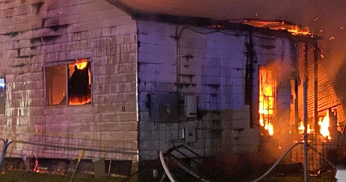 An image relating to the news item House destroyed by fire 