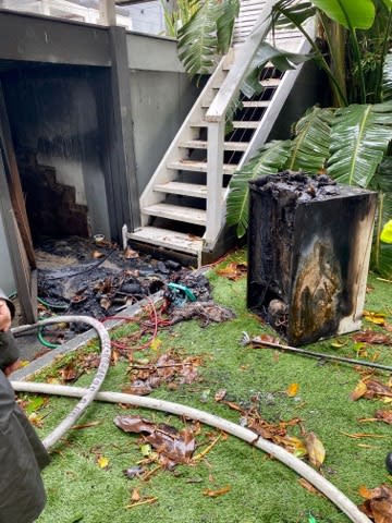 An image relating to the news item House saved from fire