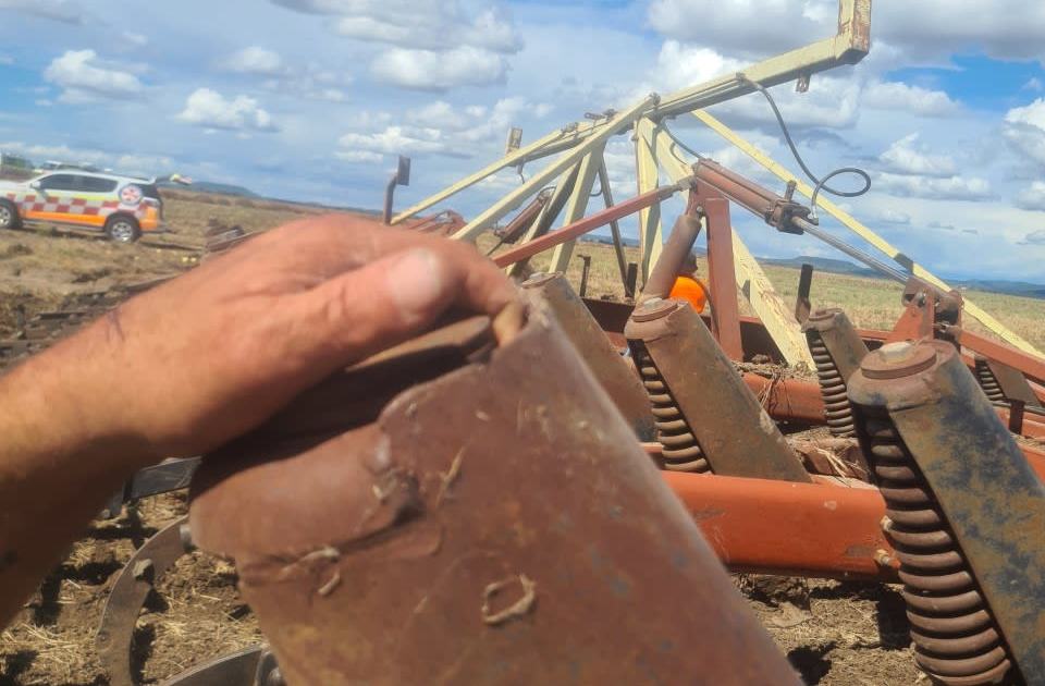 An image relating to the news item Farmer rescued