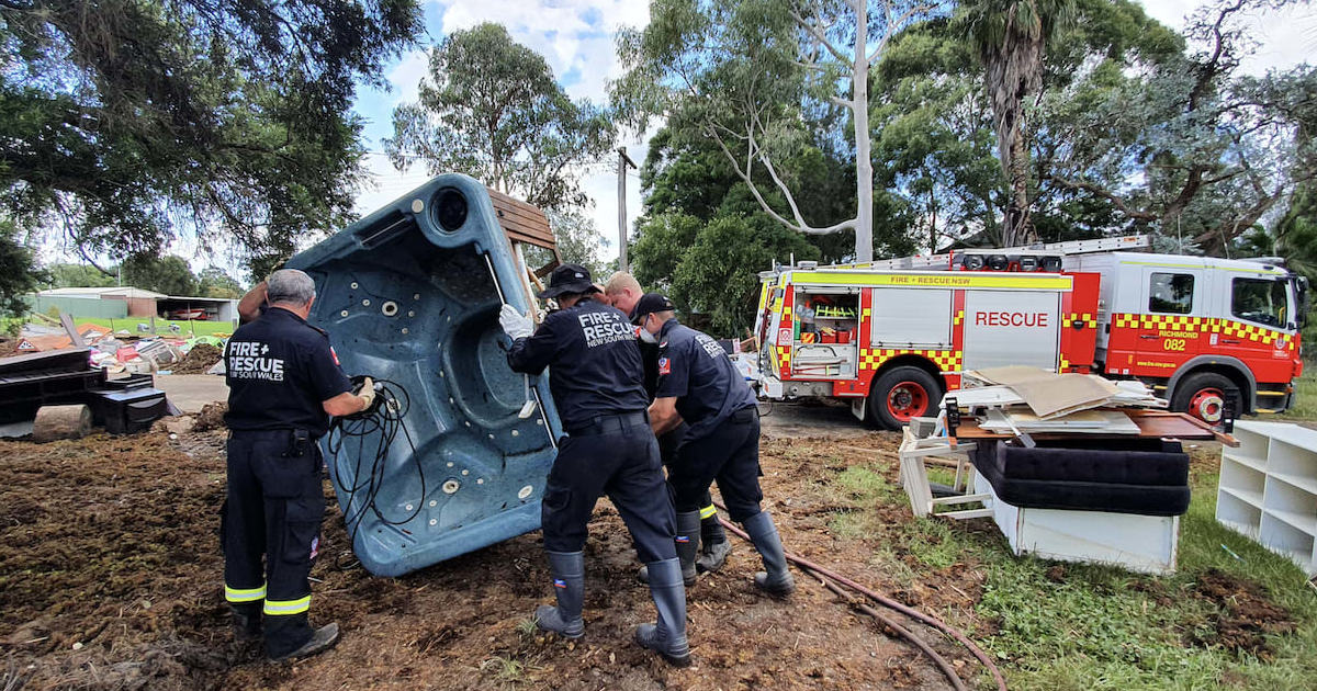 An image relating to the news item Fire and Rescue NSW continues flood clean-up - VIDEO