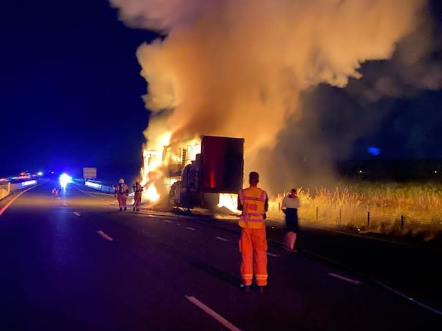 An image relating to the news item Truck Fire