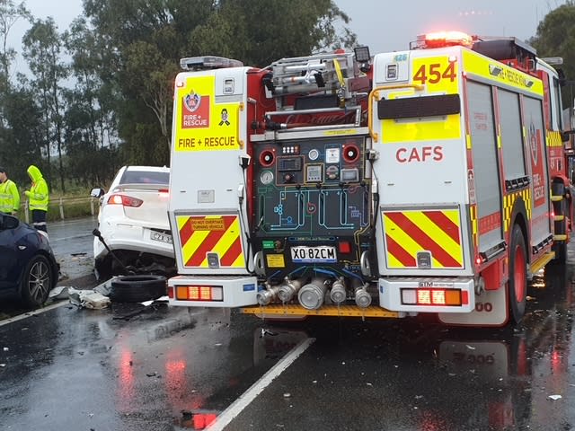 An image relating to the news item 10 Vehicle Car Crash