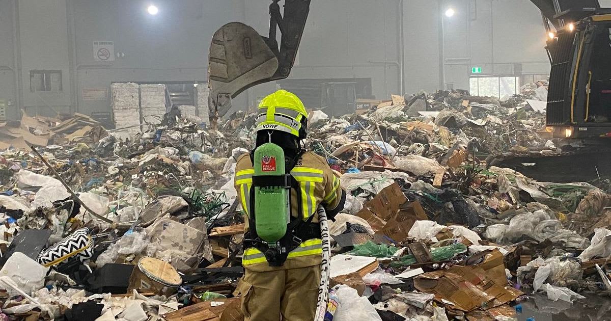 An image relating to the news item Waste Management Fire