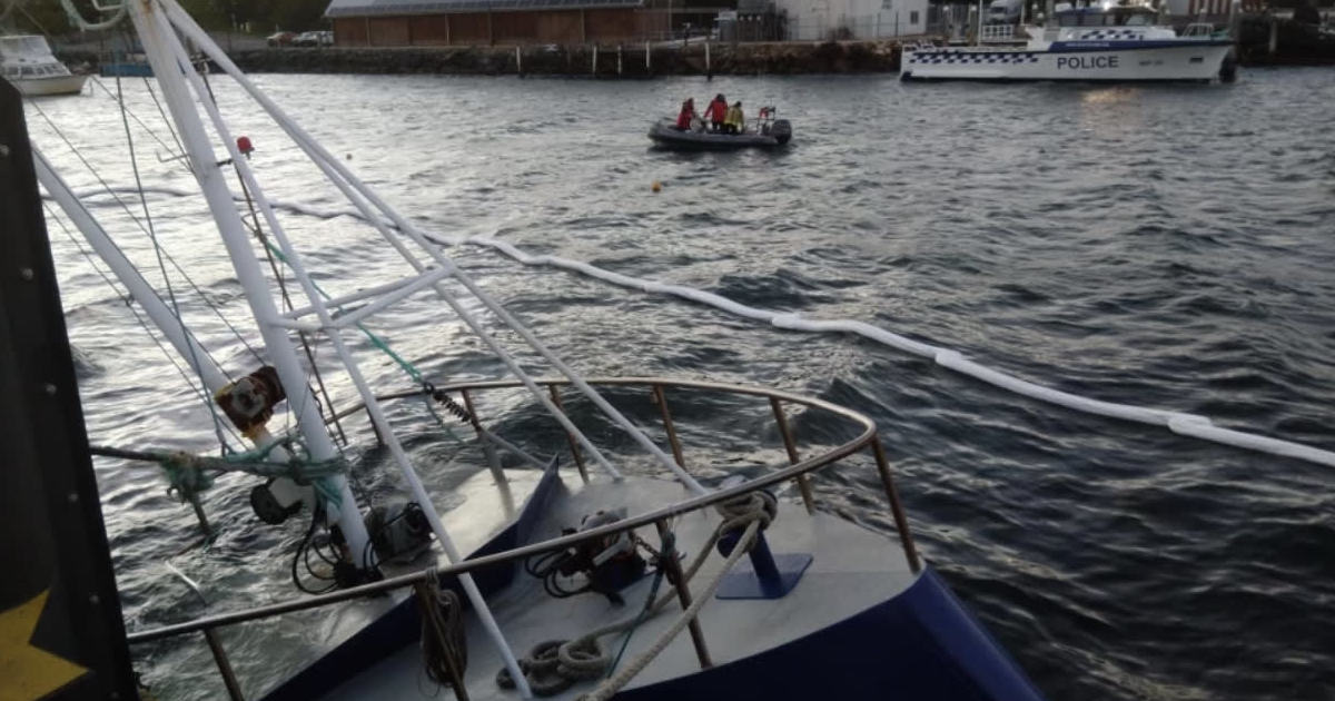 An image relating to the news item Fishing Trawler Sinks